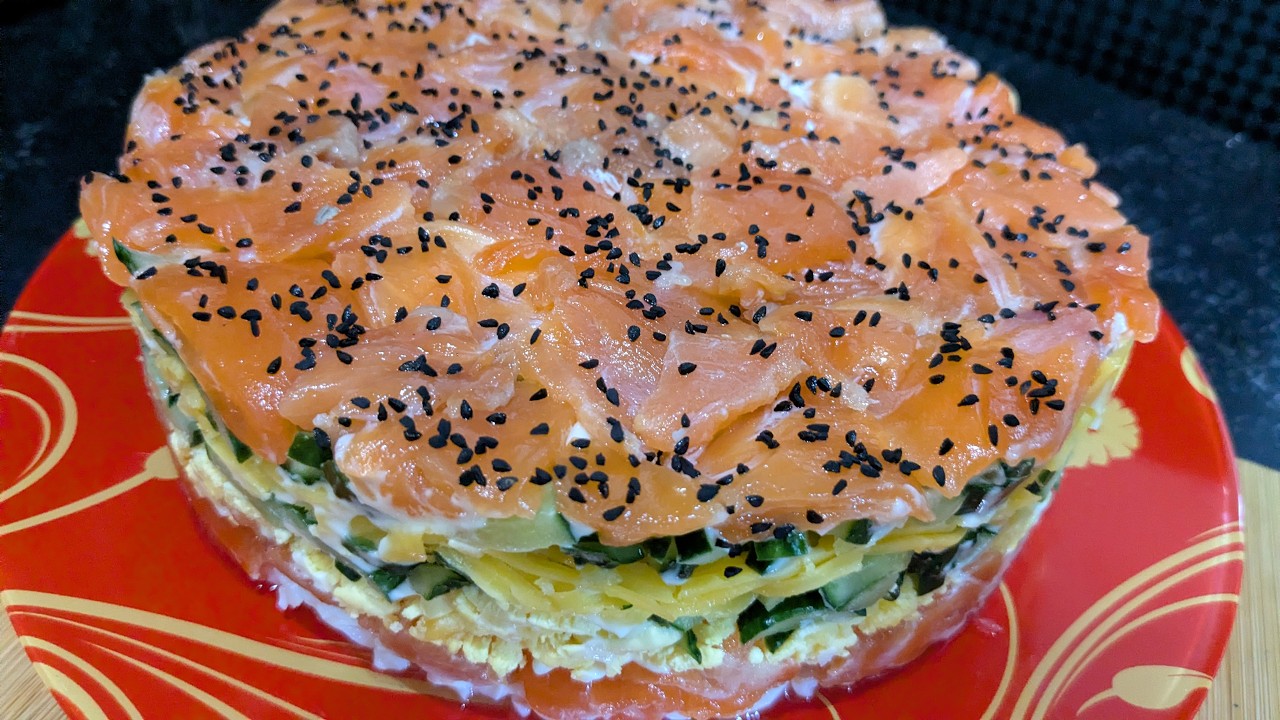 Салат Объедение! Который ПОКОРИТ всех гостей! Всего 4 продукта в составе!НЕТ НАЗВАНИЯ