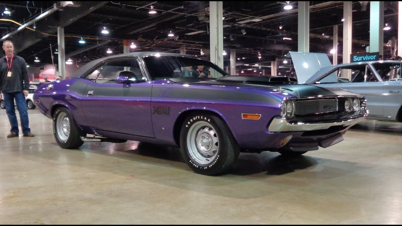 1970 Dodge Challenger T/A Trans Am in Purple & 340 Engine Sound on My Car Story with Lou Costabile