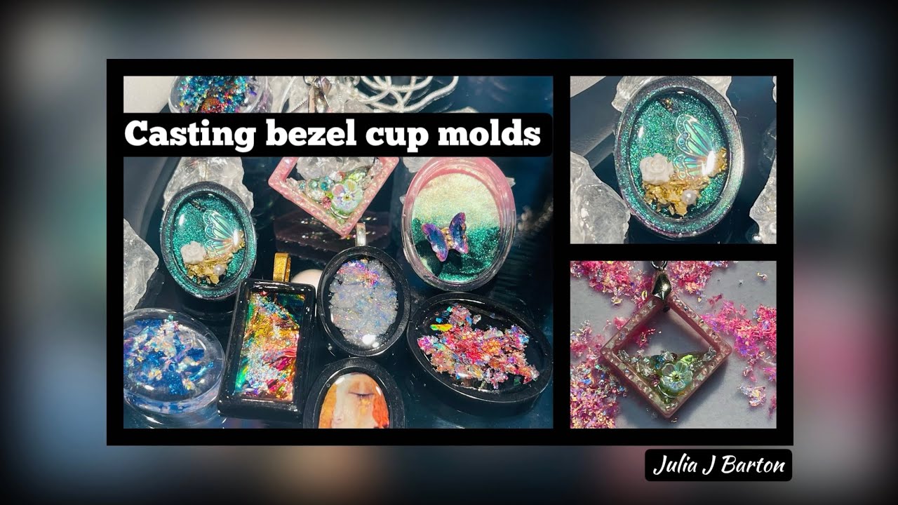 DIY Bezel pendants with silicone bezel cup molds