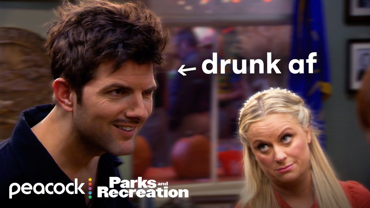 Ben unable to handle his drink for 14 minutes straight | Parks and Recreation