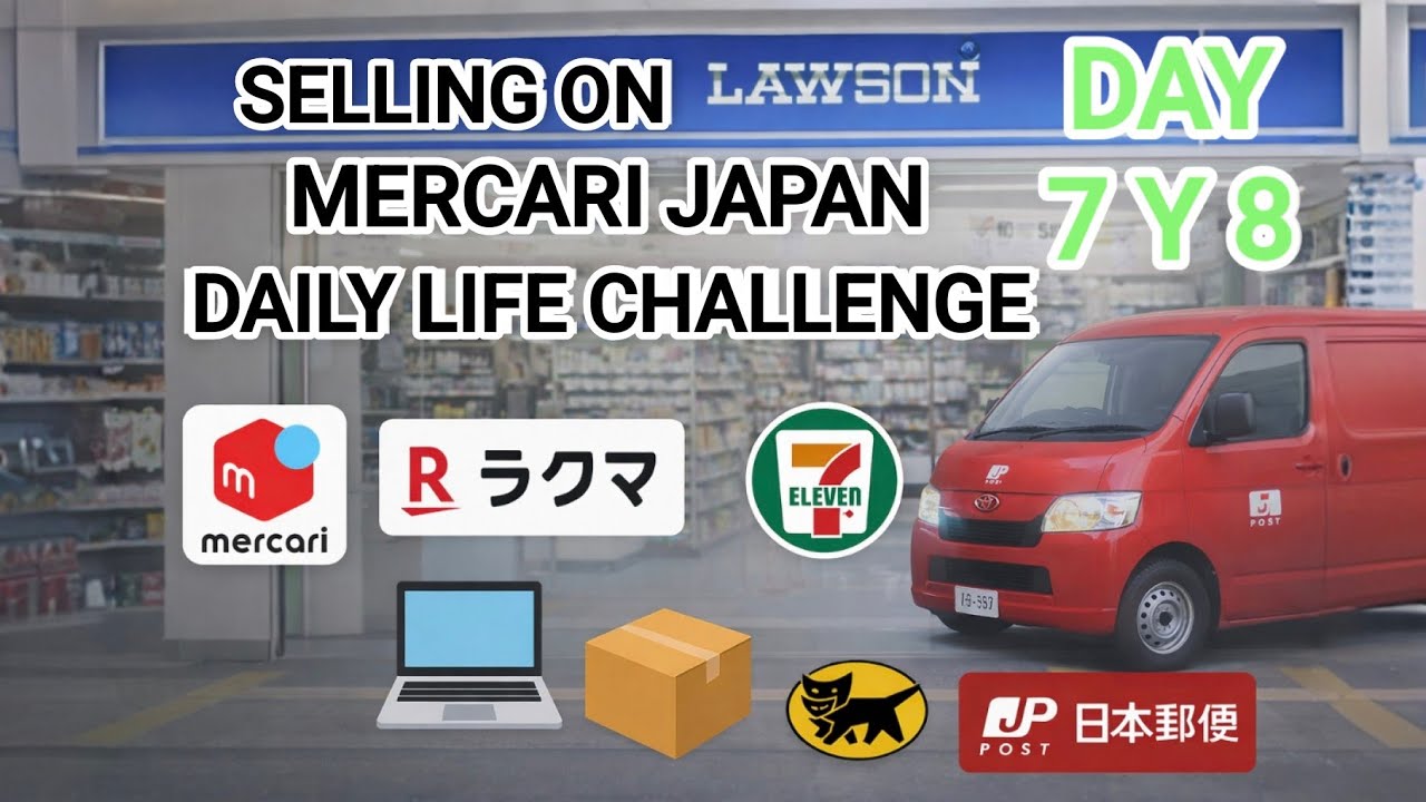 30-Day Challenge, Days 7 & 8 | How I Ship Orders in Japan 🇯🇵 | JP Post from Lawson (Real Process)