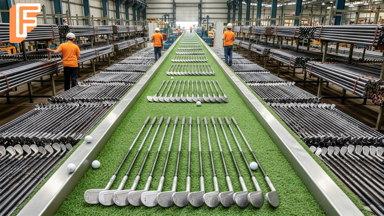 How Professional Golf Clubs Are Made Inside Massive Manufacturing Factory