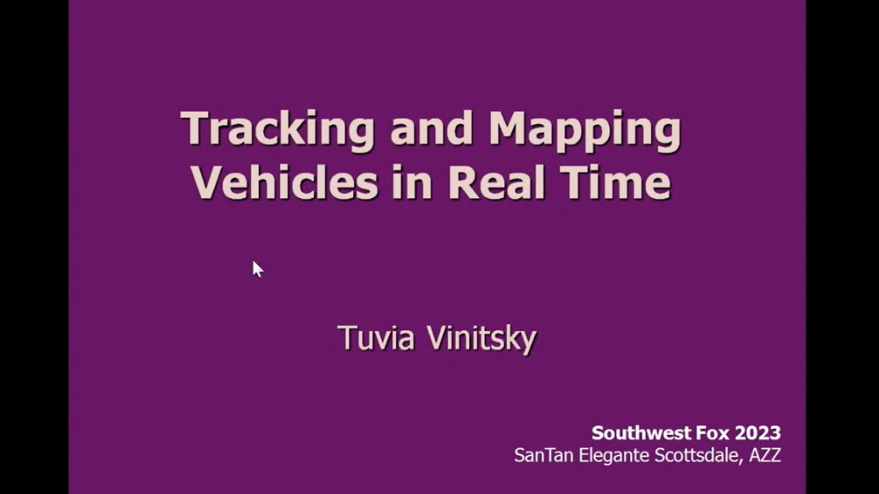 Tracking and Mapping Vehicles in Real Time