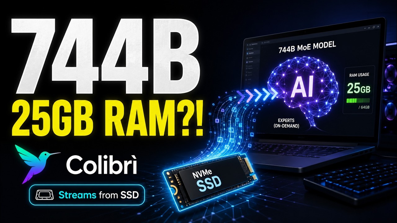 ИИ-модель на 744 млрд параметров с 25 ГБ ОЗУ? Colibr&igrave; запускает её прямо с SSD