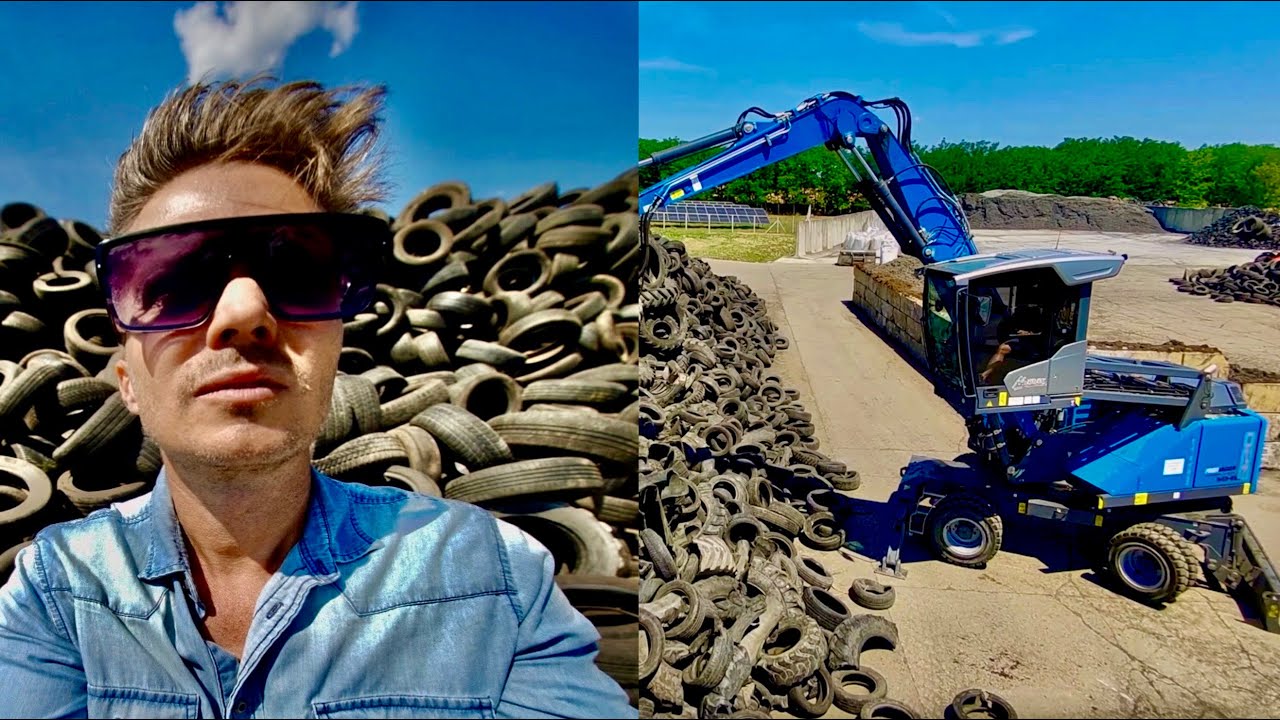 Így hasznosítják újra a használt gumiabroncsot