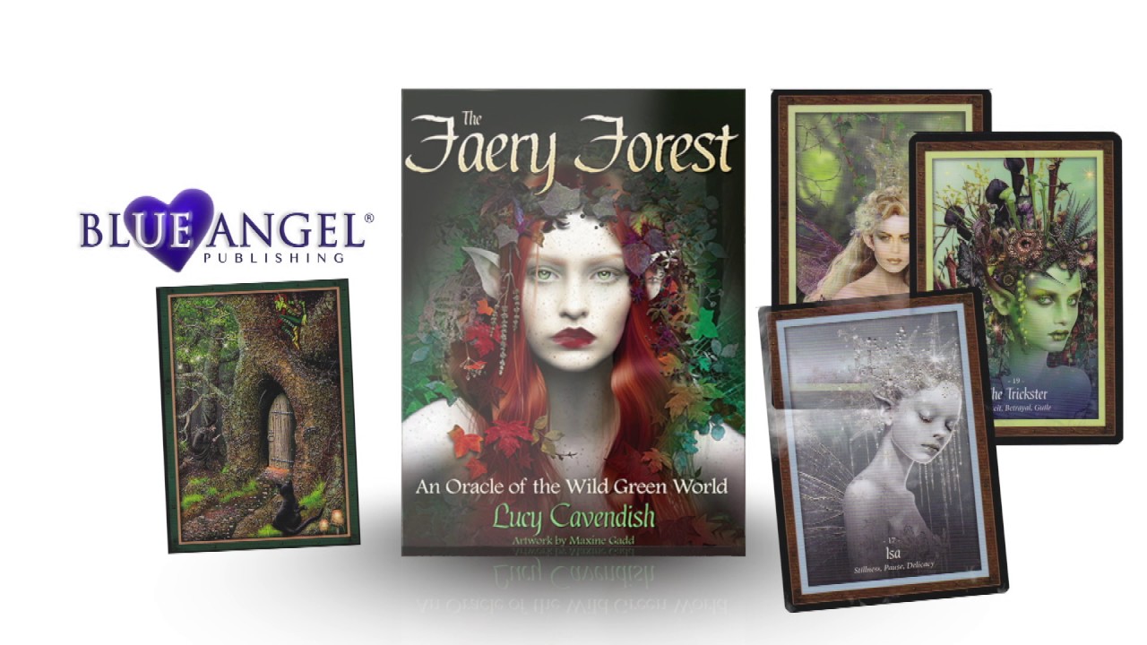 Blue Angel Publications Oracle Cards Faery Forest By Lucy Cavendish and Maxine Gadd