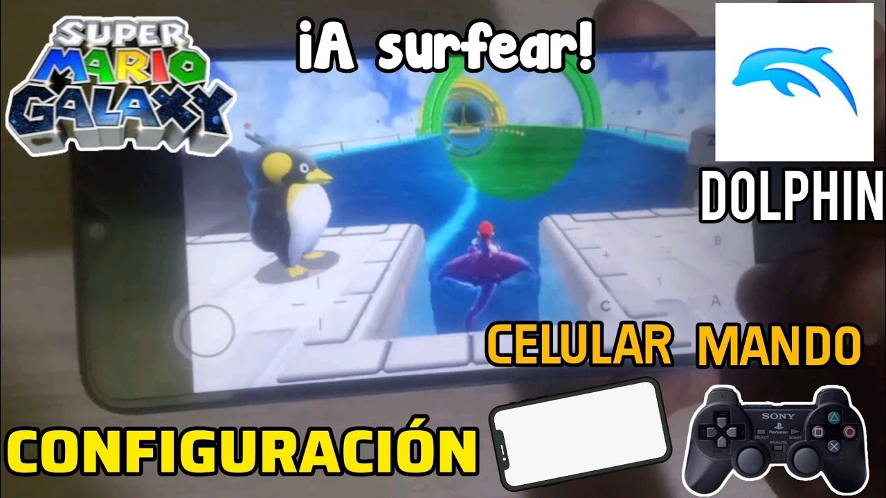 Configuración para Surfear en Mario Galaxy [Celular y Mando] | Dolphin Oficial
