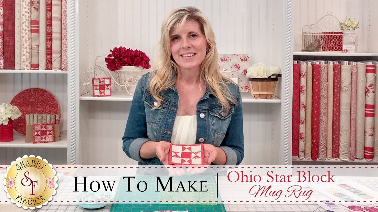 How to Make an Ohio Star Mug Rug | a Shabby Fabrics Sewing Tutorial