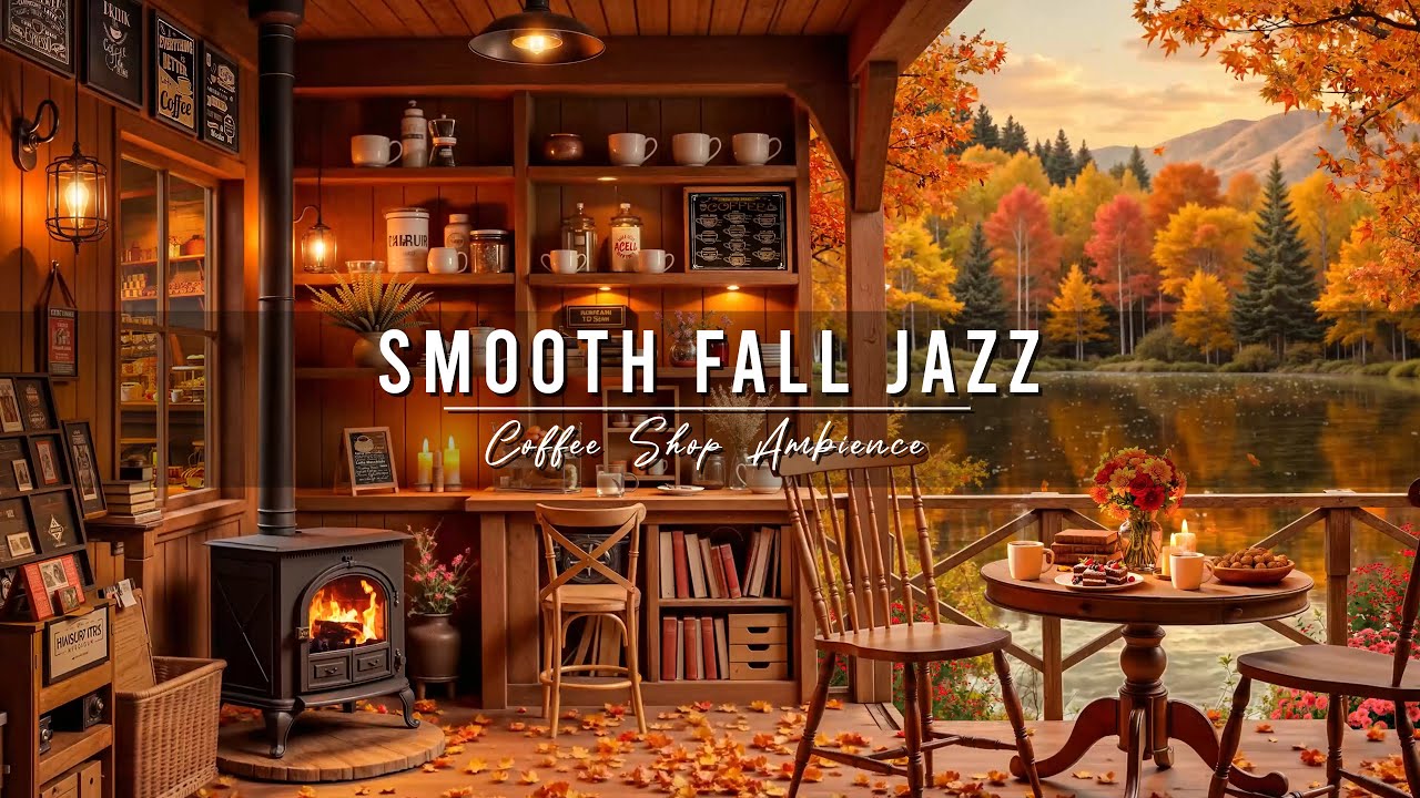 Smooth Fall Jazz Music 🍂 Cozy Coffee Shop Ambience 🍁 Relaxing Jazz Instrumental Music to Study, Work
