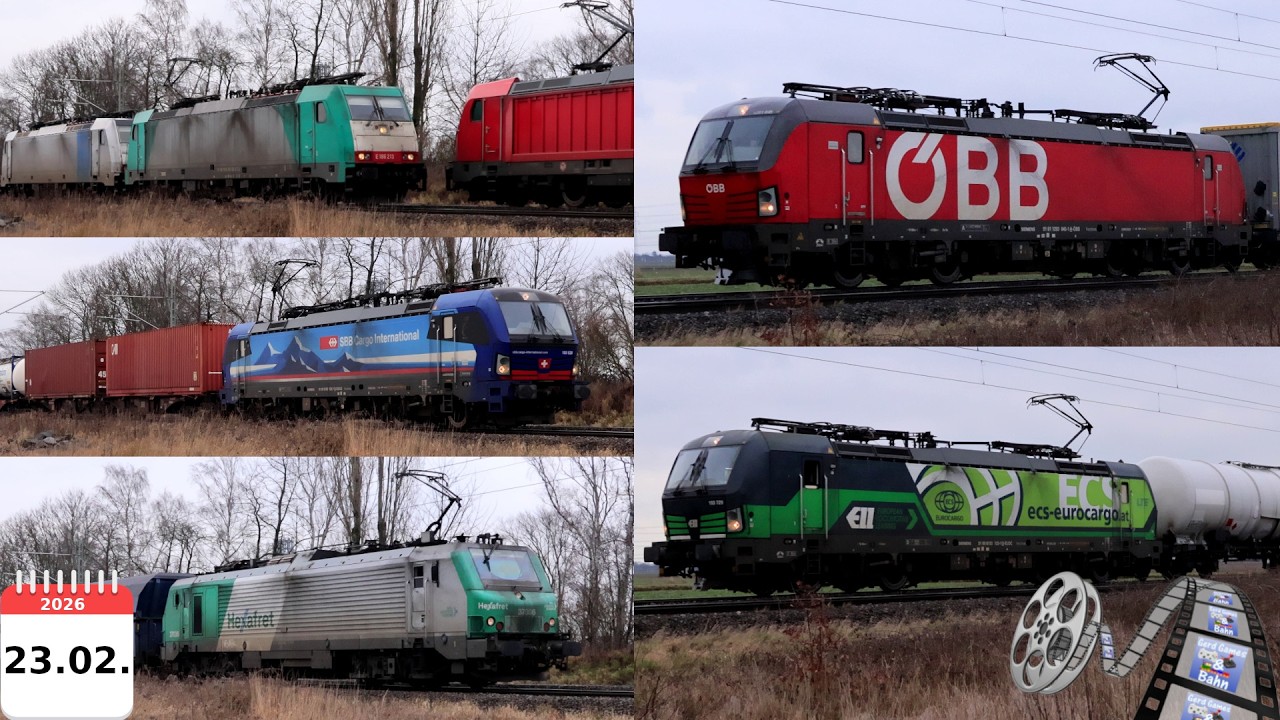 Trainspotting #1052 - 4k60 - 13.02.2026 Bornheim Sechtem alle Zugsichtungen