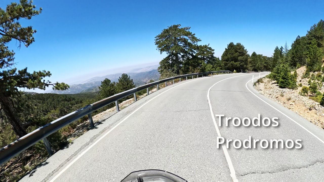 Motorcycle Ride from Troodos to Prodromos | Cyclists, Curves & Mountain Air