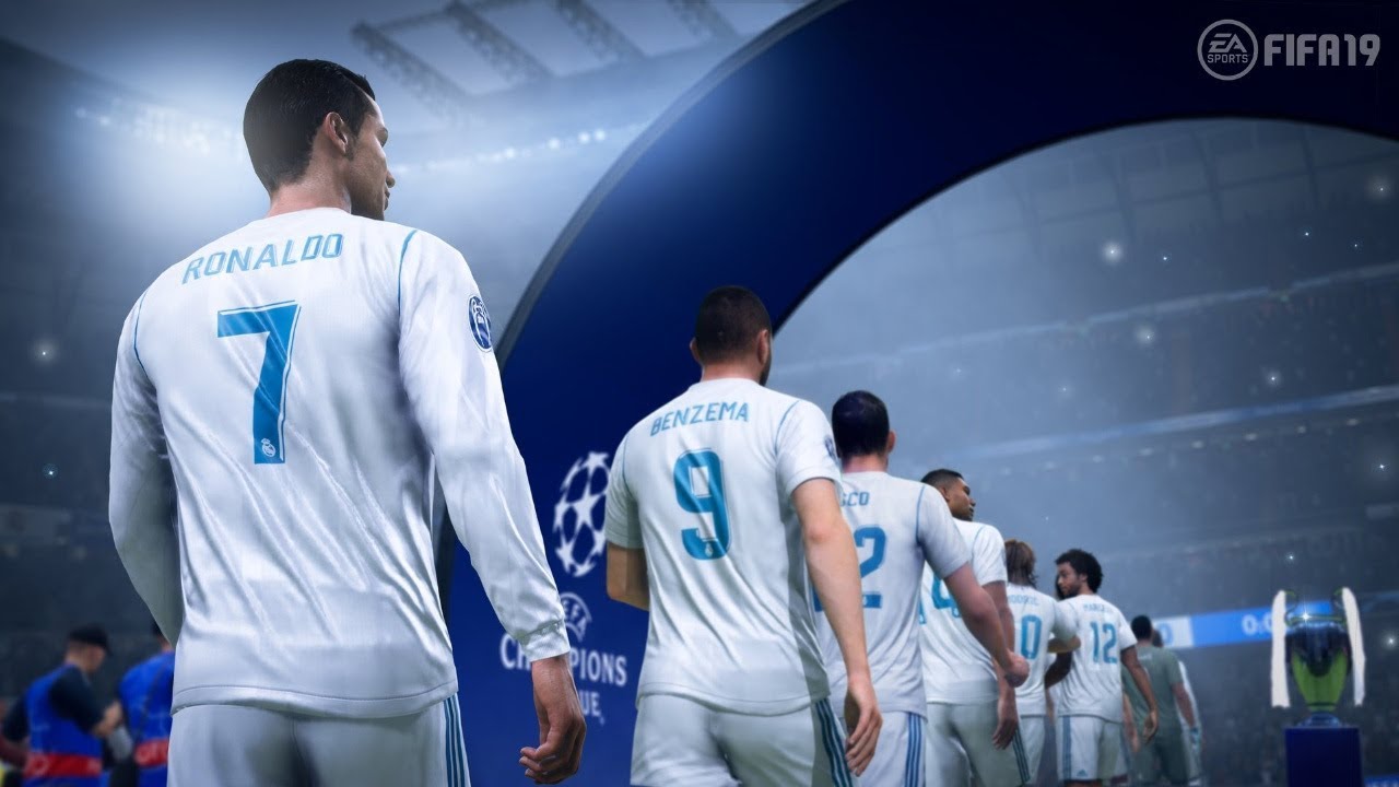 FIFA 19 FIRST CHAMPIONS LEAGUE MATCH GAMEPLAY- REAL MADRID VS PSG -NEYMAR VS CRISTIANO RONALDO HD