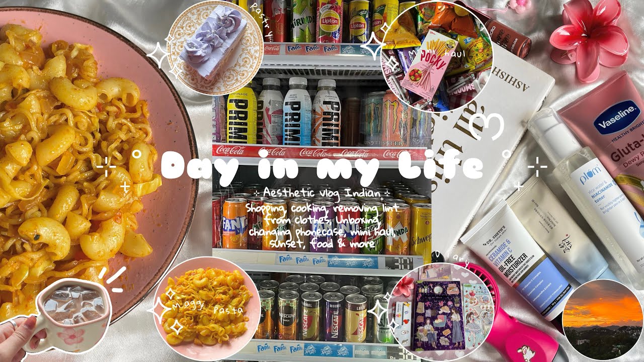 Day in my Life ♡ | Aesthetic vlog 💌| skincare, shopping, haul🫧🎀 #minivlog #food #weeklyvlog #explore