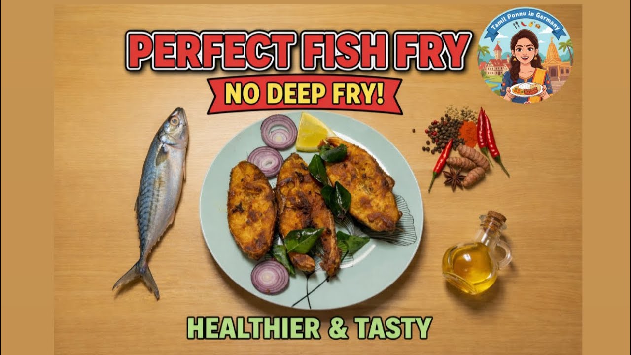 Healthy Dorade Fish Fry | No Deep Fry | High Protein & Omega-3 Rich | Indian Style in Germany