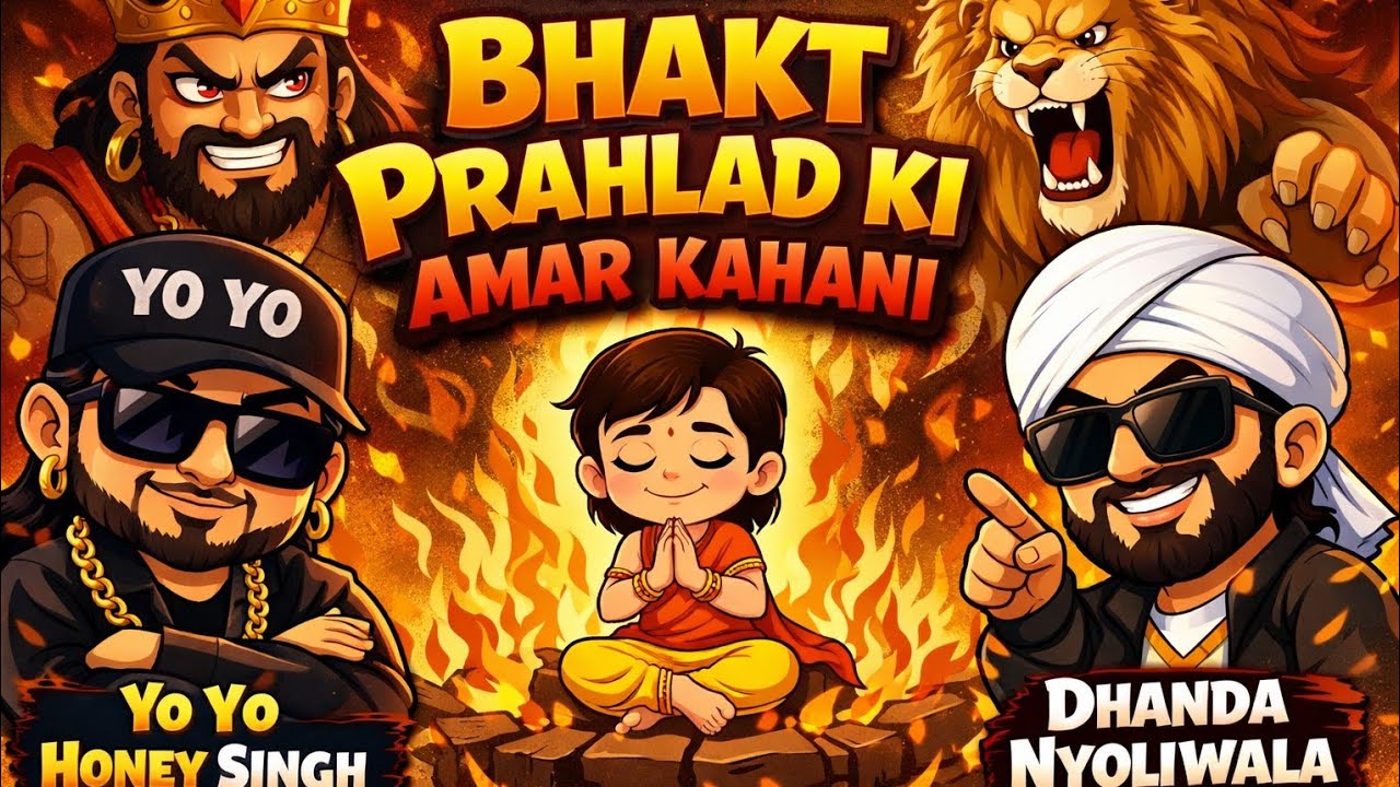 yo yo honey Singh and Dhanda nyoliwala [AI]| Bhakt Prahlad Ki Amar Kahani | #holi #holispecial #new 