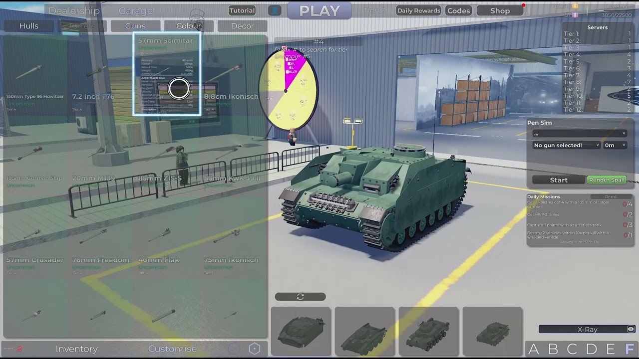 TRYING to make War Thunder tanks In Cursed tank simulator!!