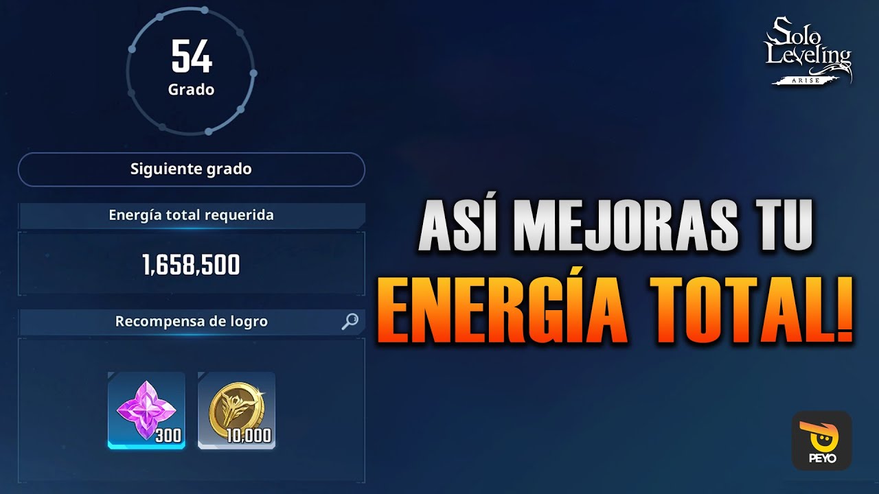 ⚔️GUÍA para MEJORAR tu ENERGÍA TOTAL en SOLO LEVELING ARISE!⚔️
