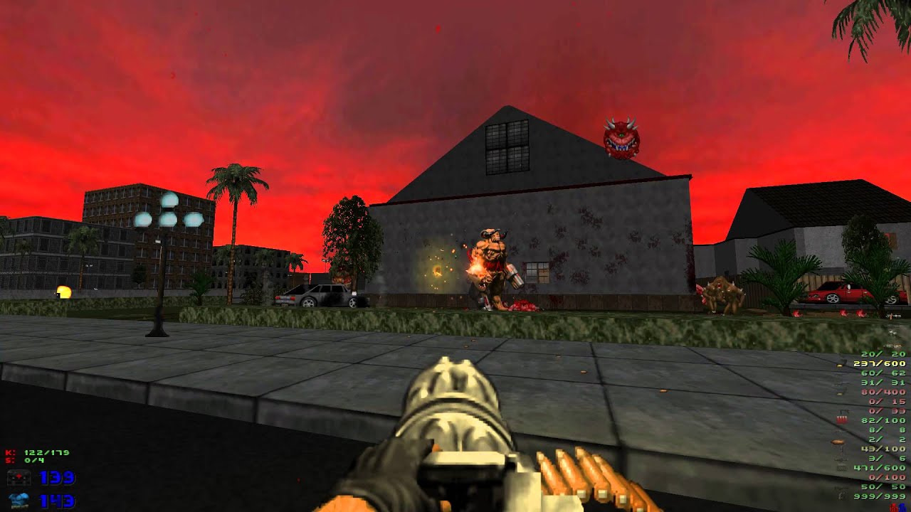 Brutal Doom v20b Hell on Earth Starter Pack - MAP15 Twisted Neighborhood - 1080p 60fps