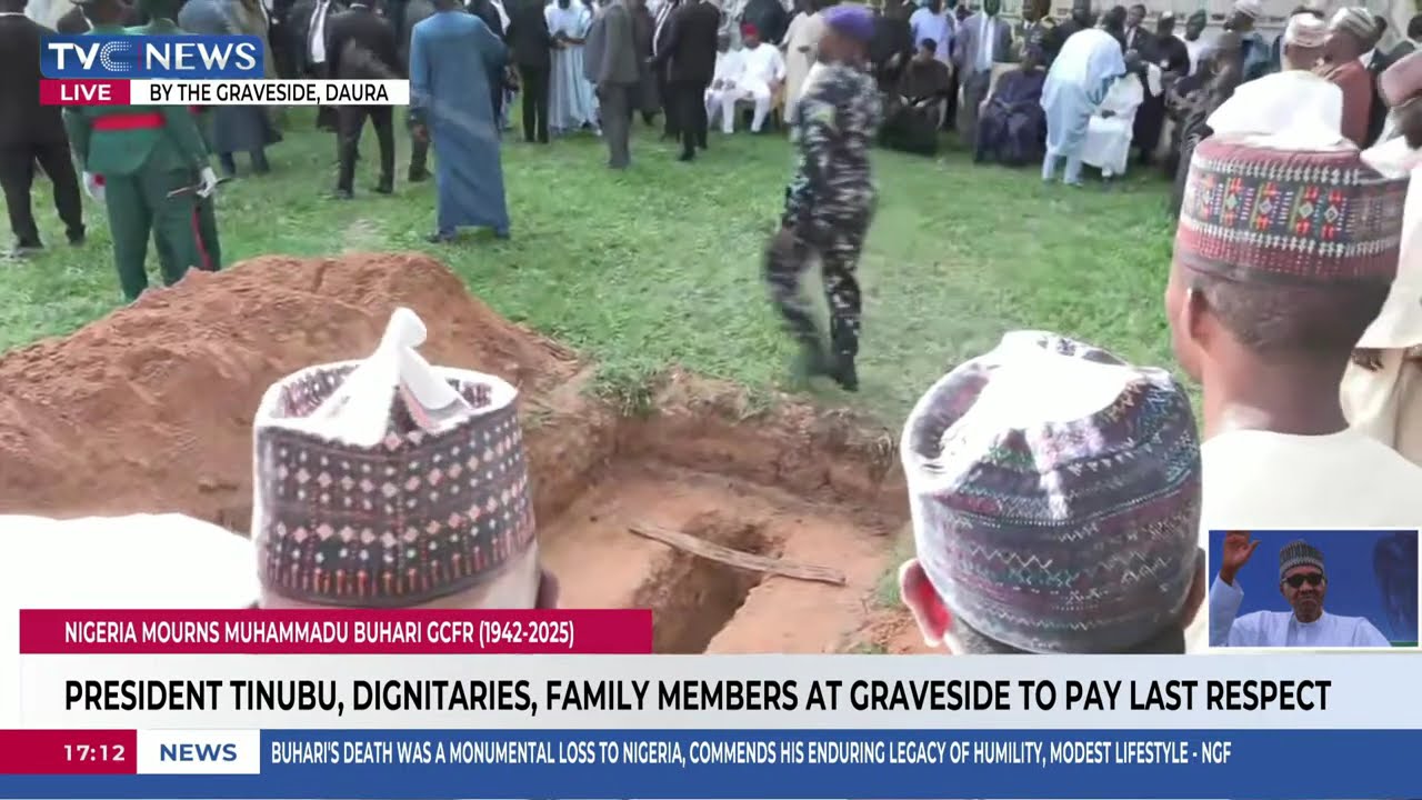 Former President Buhari's Body Set To Be Interred Inside His Residence