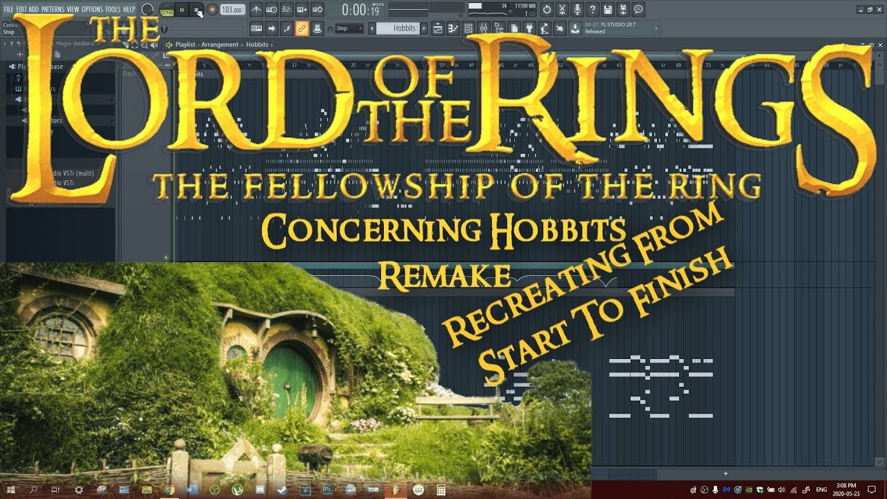 From Start To Finish Recreating Concerning Hobbits From LotR [FL Studio Orchestral Remake]