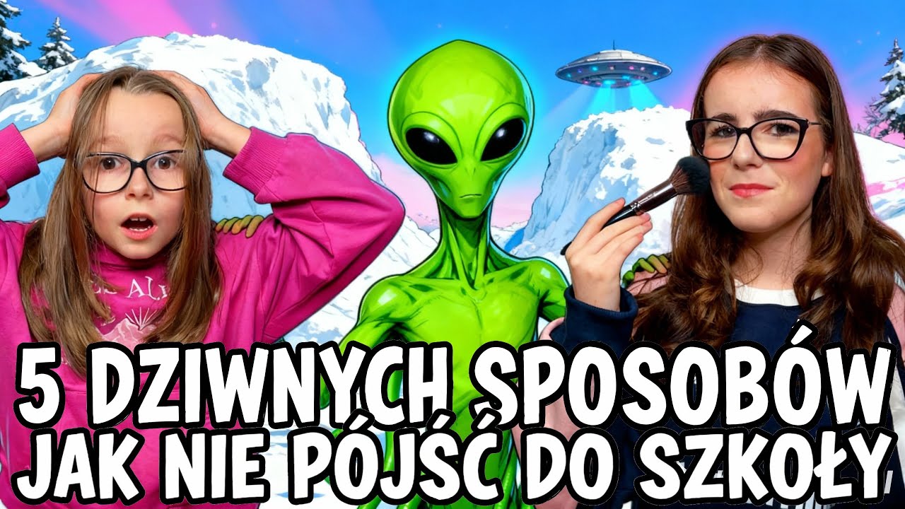 5 DZIWNYCH SPOSOBÓW JAK NIE PÓJŚĆ DO SZKOŁY #fikimikiagatkiimoniki