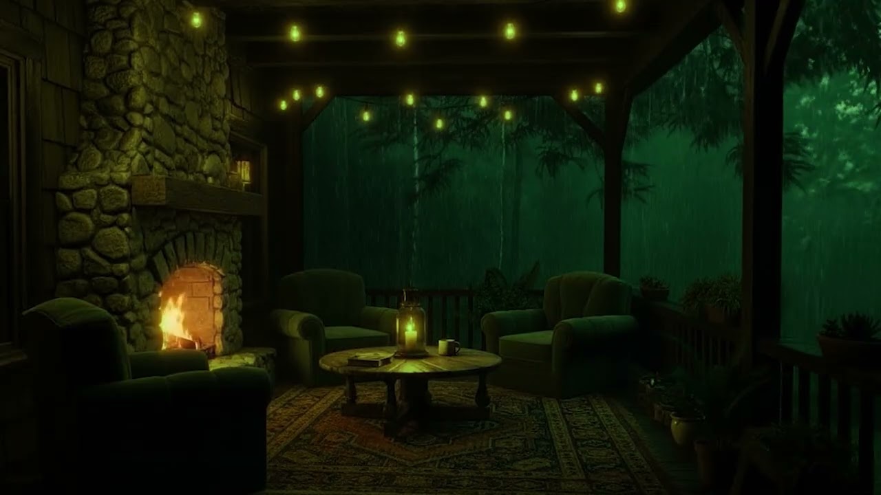 Midnight Rainstorm and Thunder 🌙 Deep Nature Sleep Therapy for Peaceful Rest Tonight