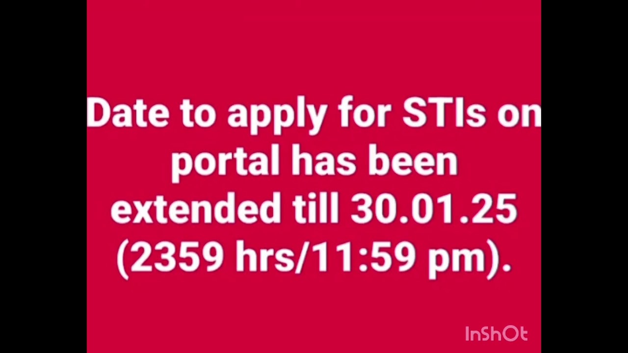 Sti jobs date extended