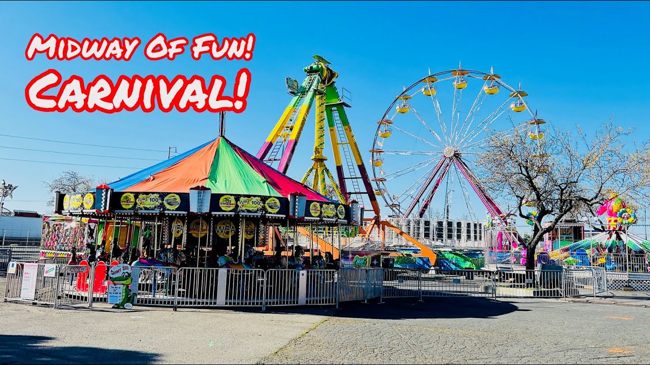 MIDWAY OF FUN CARNIVAL WALKING TOUR IN SACRAMENTO CALIFORNIA!