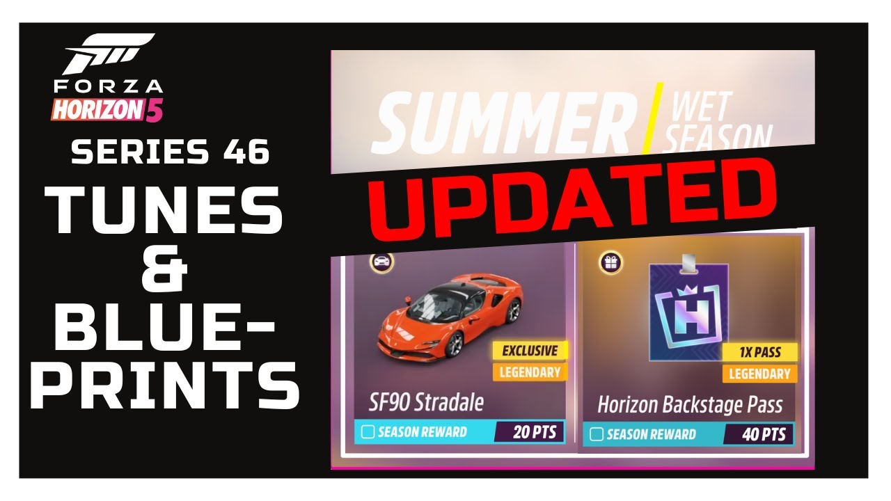 Forza Horizon 5 Series 46 Summer Playlist UPDATED