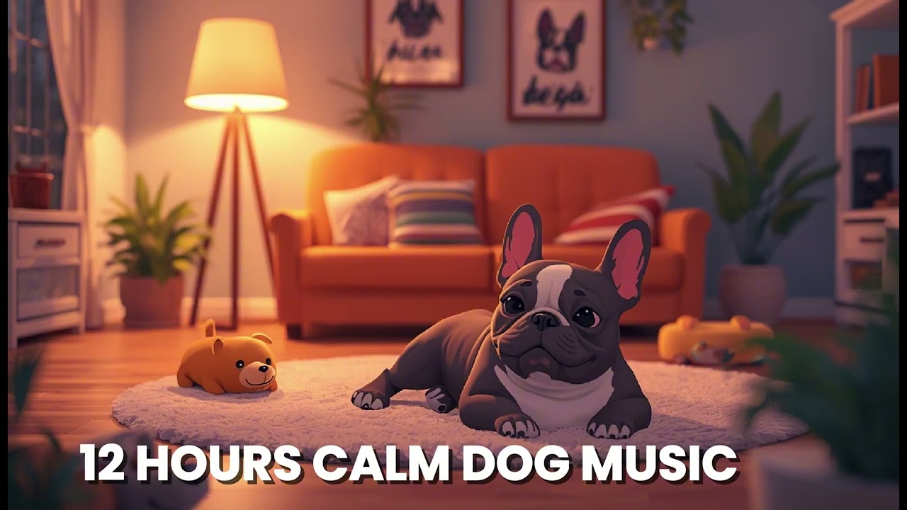 12 Hours Calming Music for Dogs | Relaxing Dog Music for Home Alone