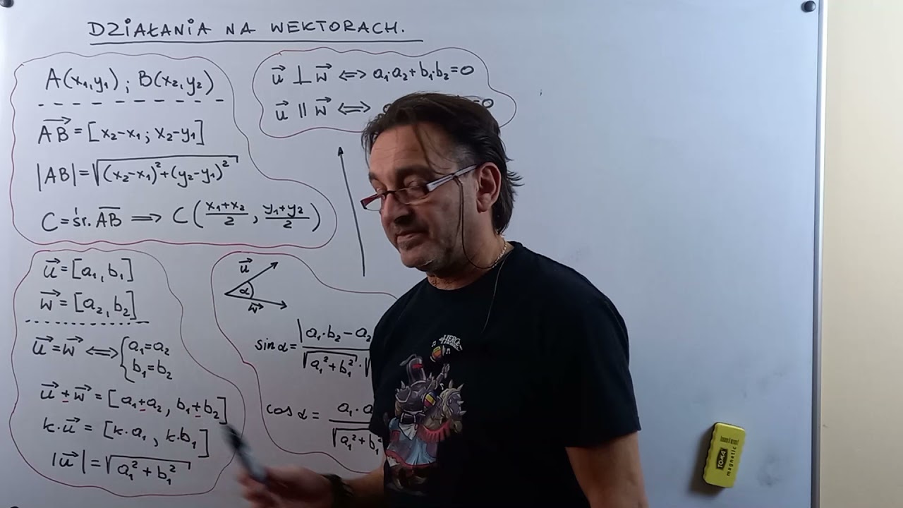 Wektor w układzie współrzędnych.