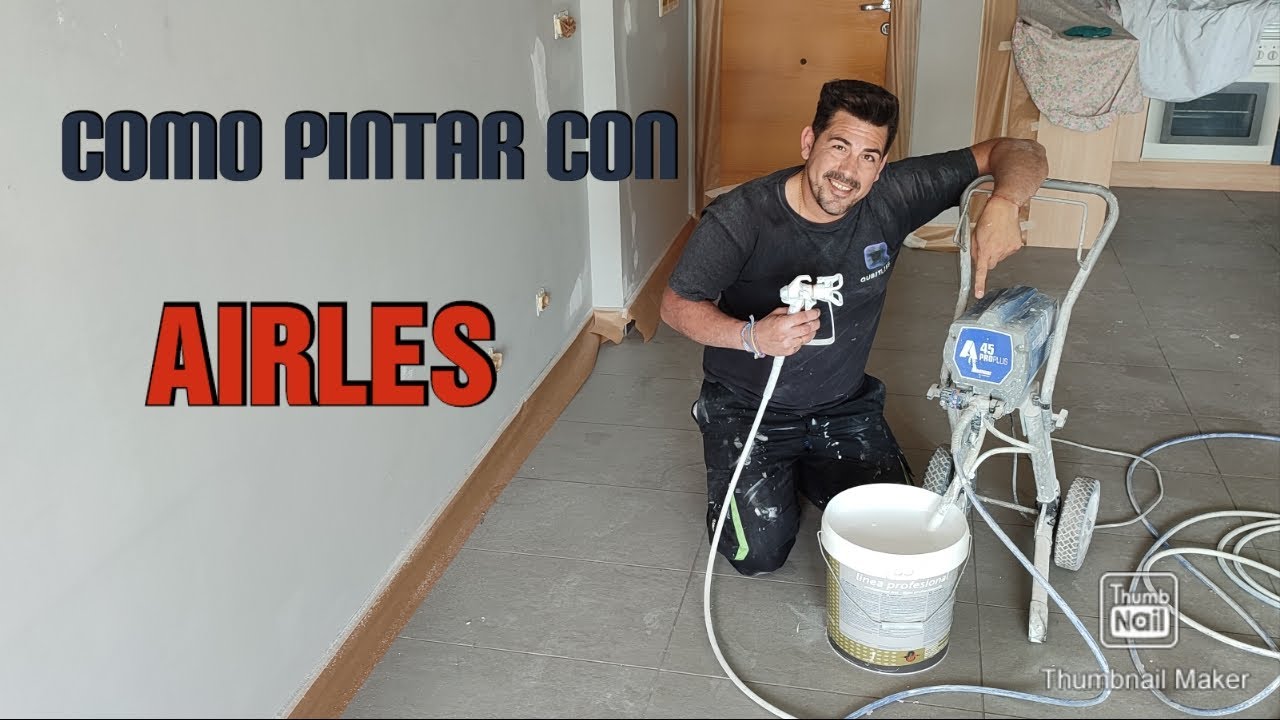 Como pintar  con pistola Airles Magnum A45 modo profesional!!