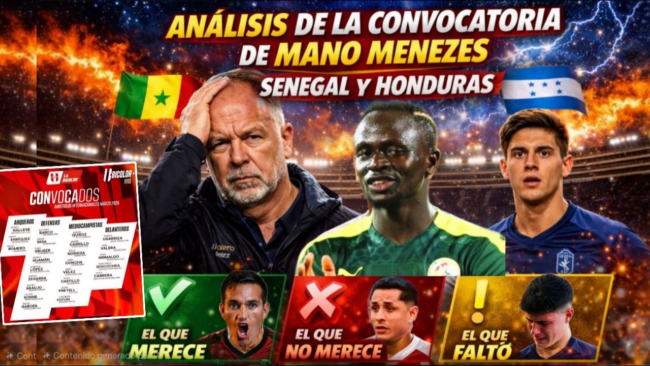 🚨 ANÁLISIS de la LISTA de MANO MENEZES a la SELECCIÓN 🇵🇪 ¿Quién SOBRA y quién DEBIÓ estar?