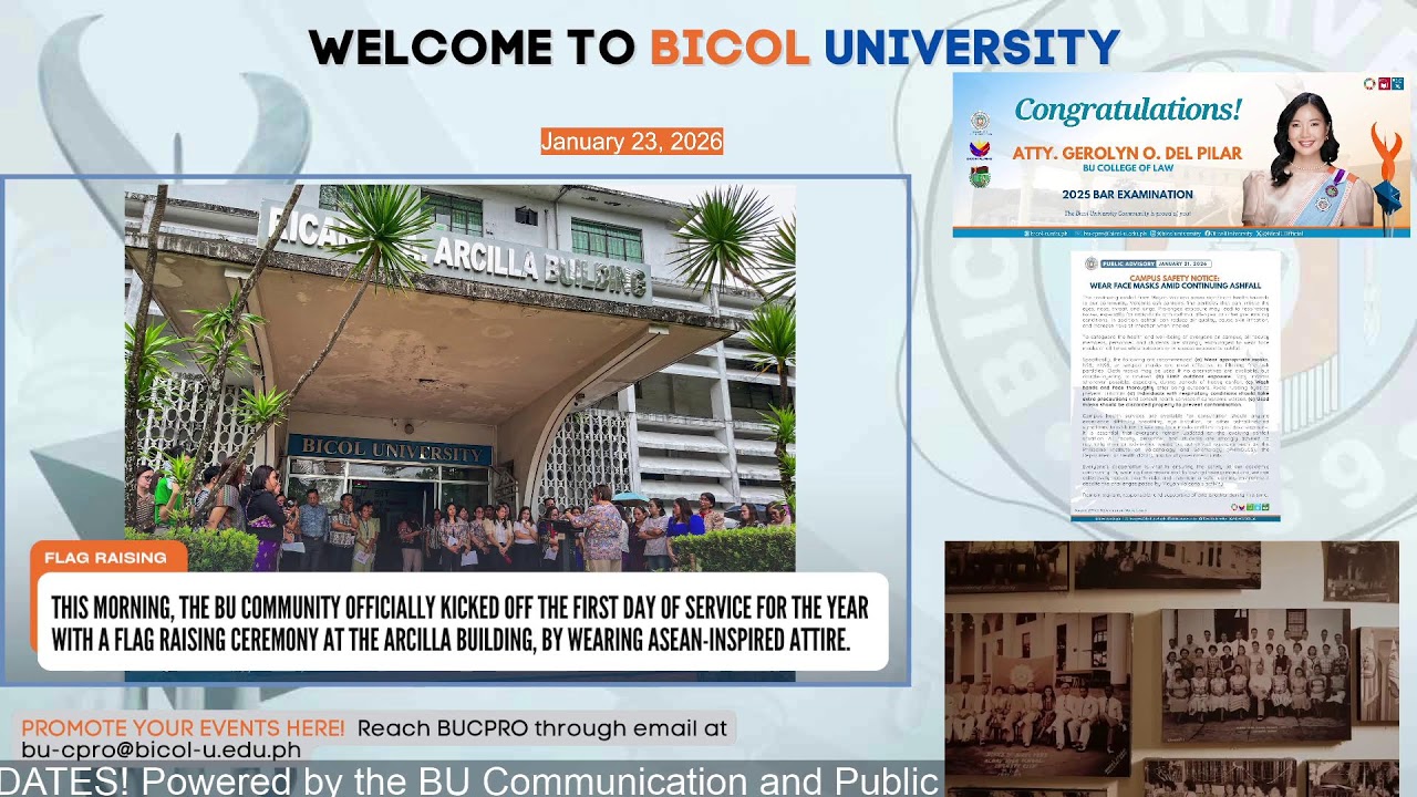 BU UPDATES | January 23, 2026