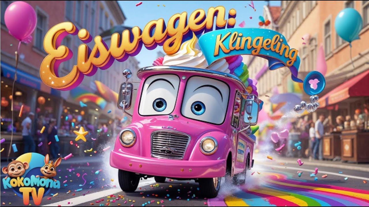 Kinderlieder | Klingeling, der Eiswagen kommt!🍦| Kinderlieder | Fahrzeuglieder | Babylieder