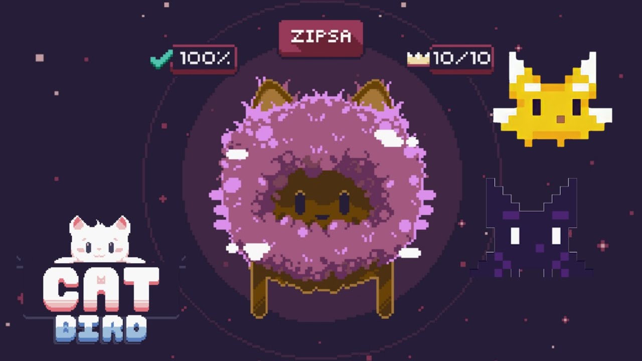 Cat Bird WORLD 4 Zipsa - Все короны 100%👑 - Шаг за шагом