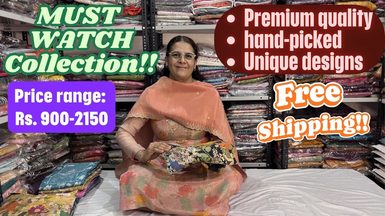 ✨ Casual & Party Wear Silk & Cotton Suits ₹900–2150 | Free Shipping 🚚 | 📞 9217070890