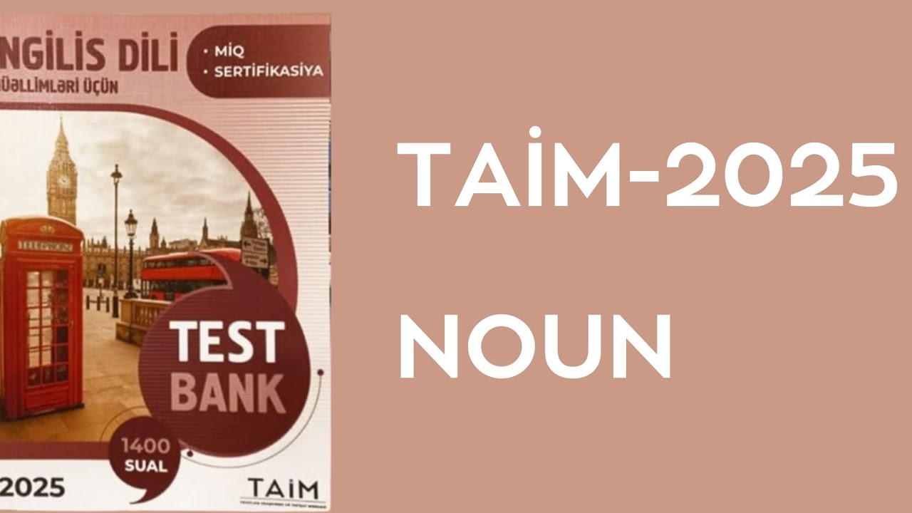 THE NOUN ( Taim 2025) MİQ /SERTİFİKASİYA (Almaz Shirani 051 580-94-28)