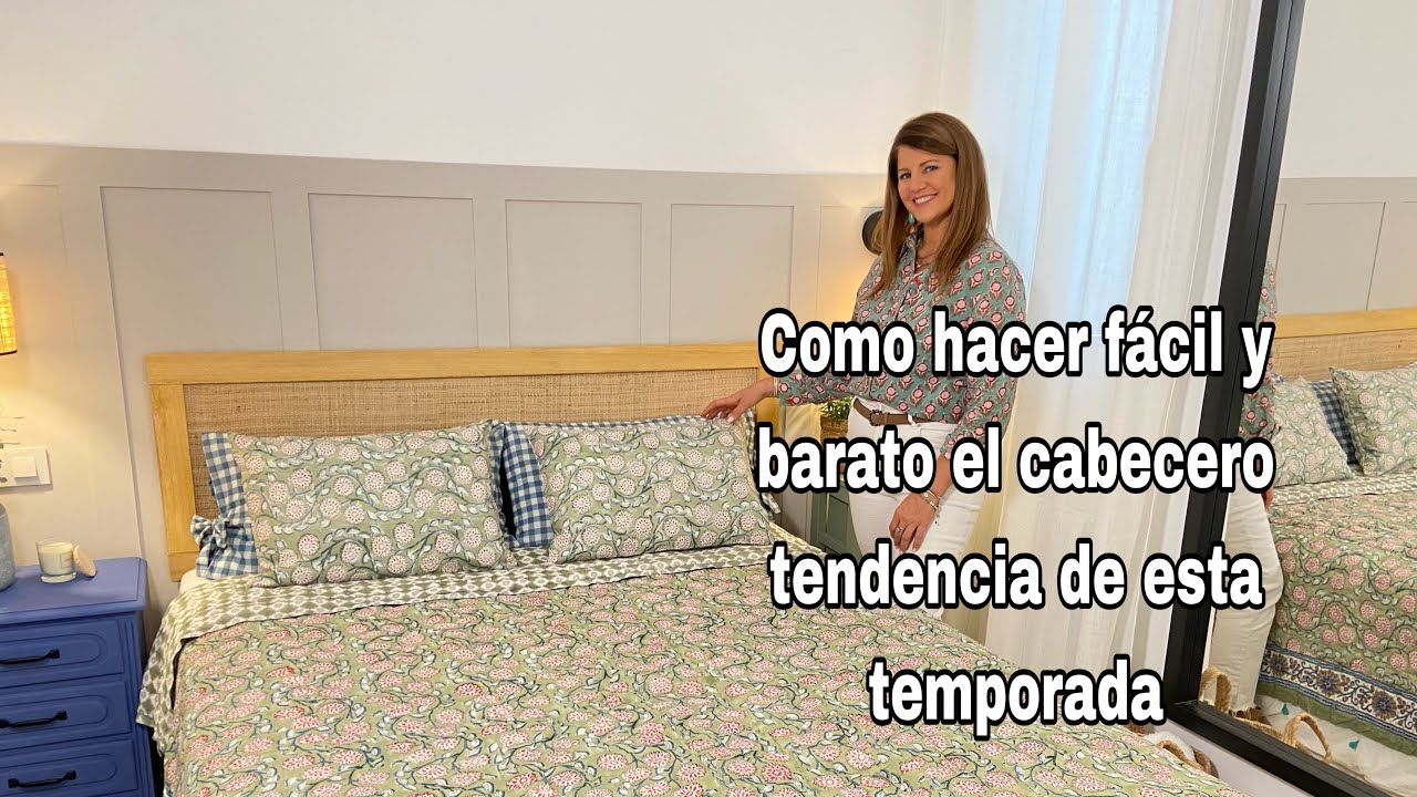 DIY Cómo hacer un cabecero facil y barato / Tendencia deco 2022
