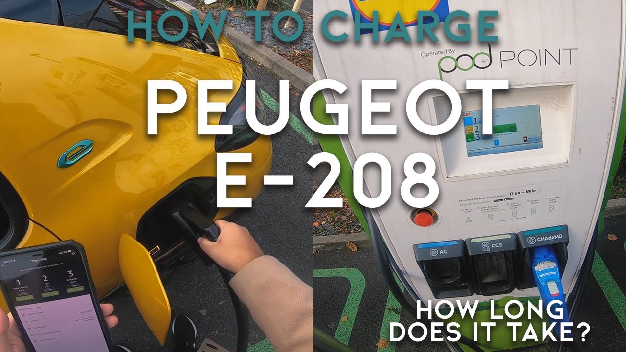 Как зарядить электромобиль - Peugeot e-208 GT - Сколько времени это ДЕЙСТВИТЕЛЬНО занимает?