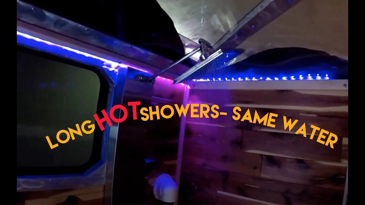 Off Grid Recirculating shower - IT WORKS!