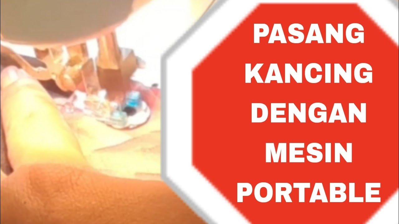 Cara Memasang Kancing Dengan Mesin Jahit Portable @tipsbetty