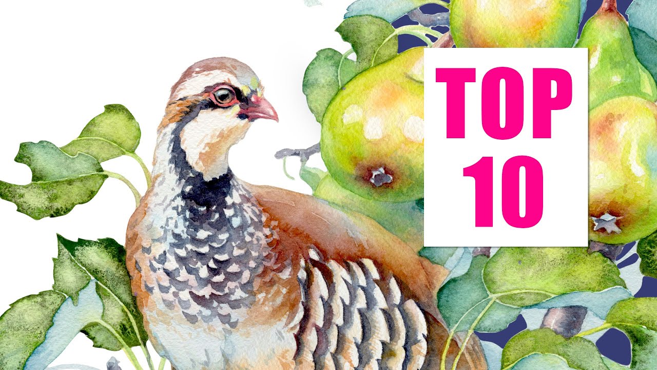 MY TOP 10 💜 Watercolor Tips & Techniques🎄🎨 Holiday Special