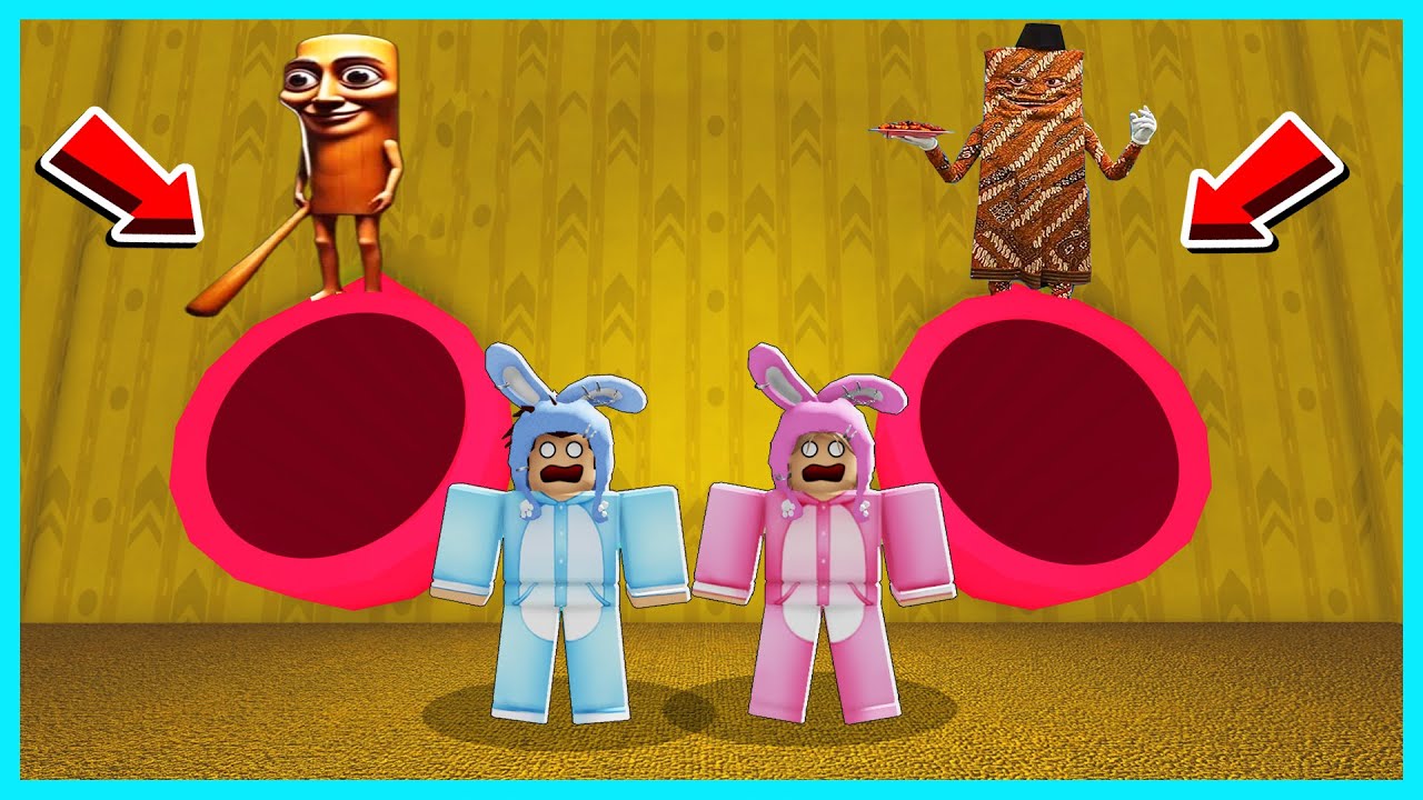 MIPAN & ZUZUZU Harus Pilih Lubang Perosotan Di Dalam Backrooms! ROBLOX