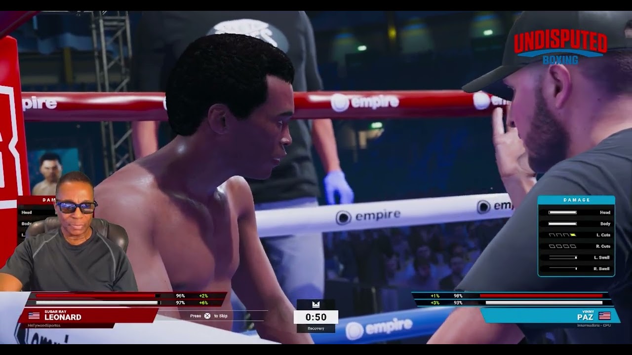 Бой в полусреднем весе - Шугар Рэй Леонард против Пинни Паза - Undisputed Boxing