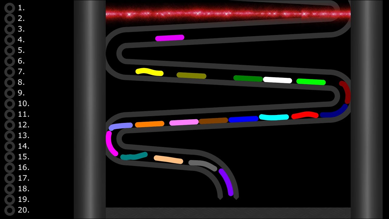 Slimy Worm Race 2 in Algodoo