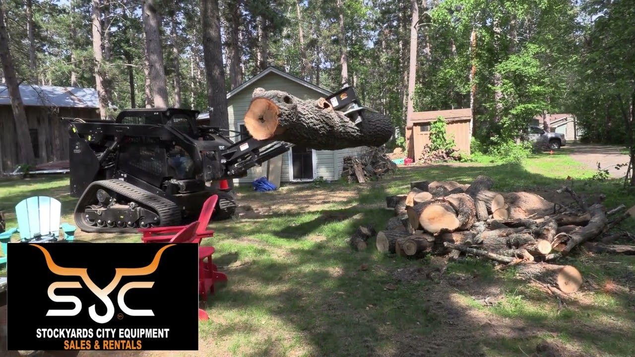 Quick Attach Log Splitter Demo - Stockyards City Equipment & Rental OKC