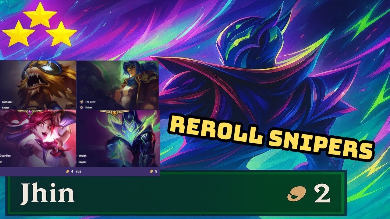 [TFT] Clenching My Fists Playing Snipers Reroll