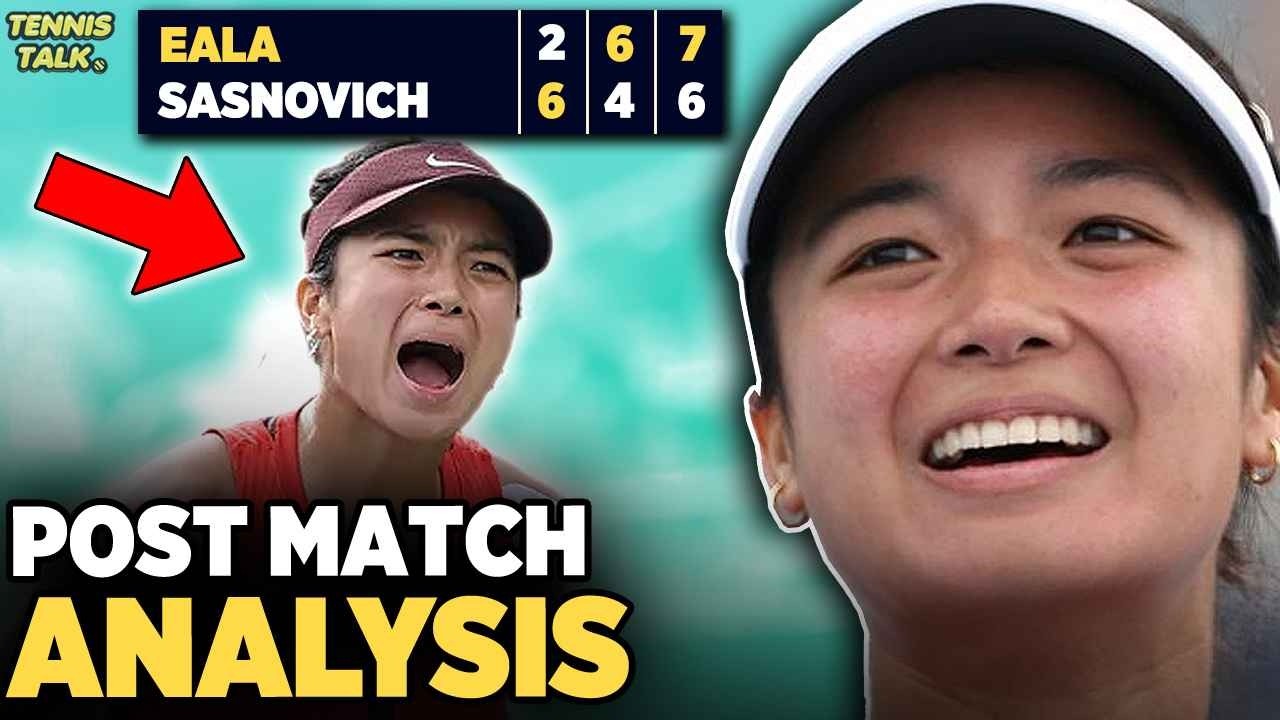 Эпическое возвращение Эалы в матче против Саснович на турнире WTA в Абу-Даби в 2026 году | Новост...