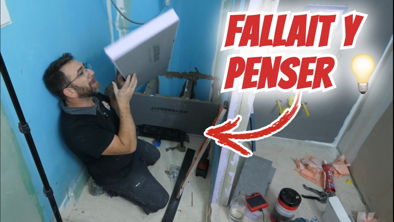 Comment cr&eacute;er une DOUCHE Italienne avec un petit Banc !! Ep2
